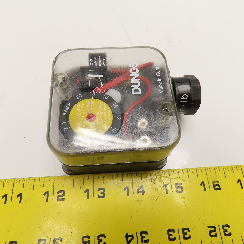 Dungs 266924 GMH-A2-4-4 Gas Pressure Switch 1"-20" WC