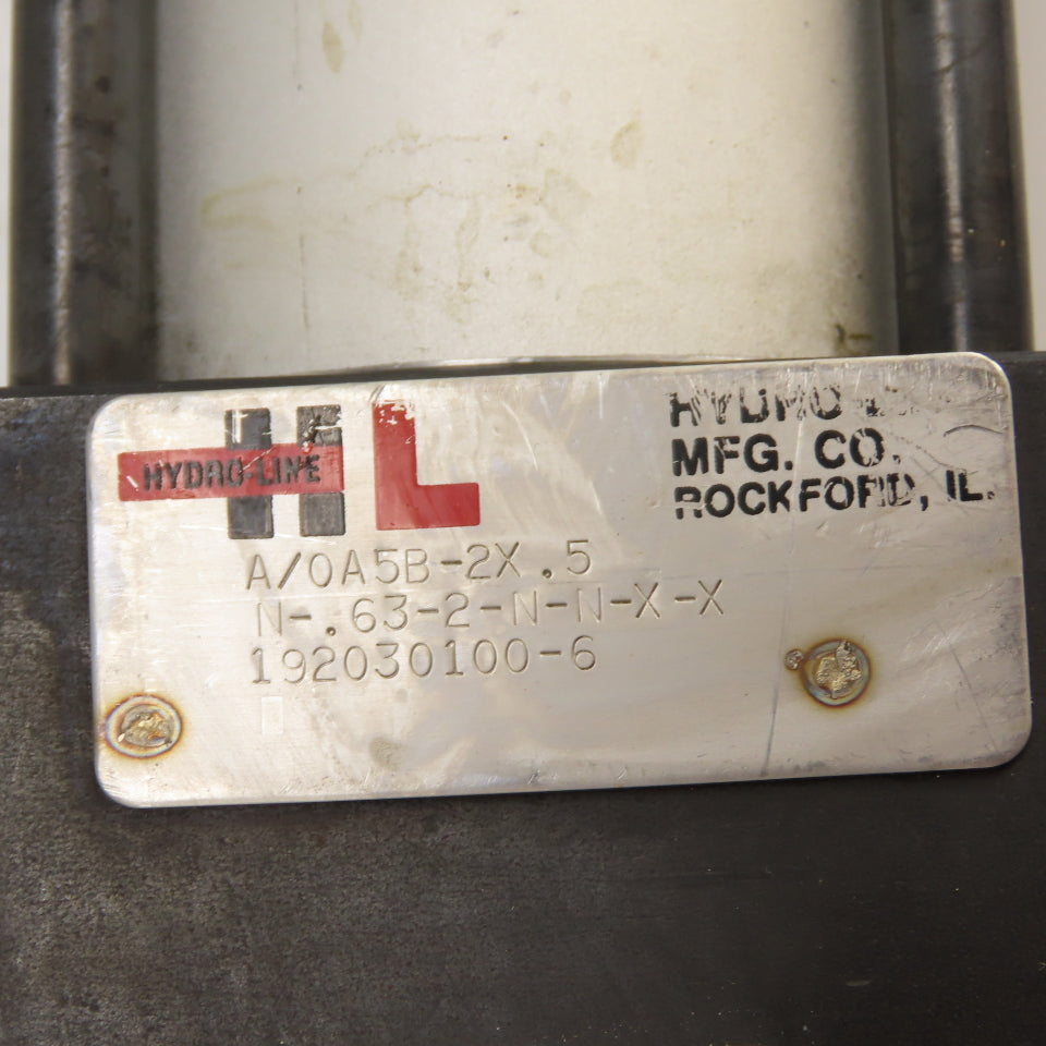 Hydro-Line A/0A5B-2X.5 Double Acting Air Cylinder 2.5" Bore 5/8" Rod