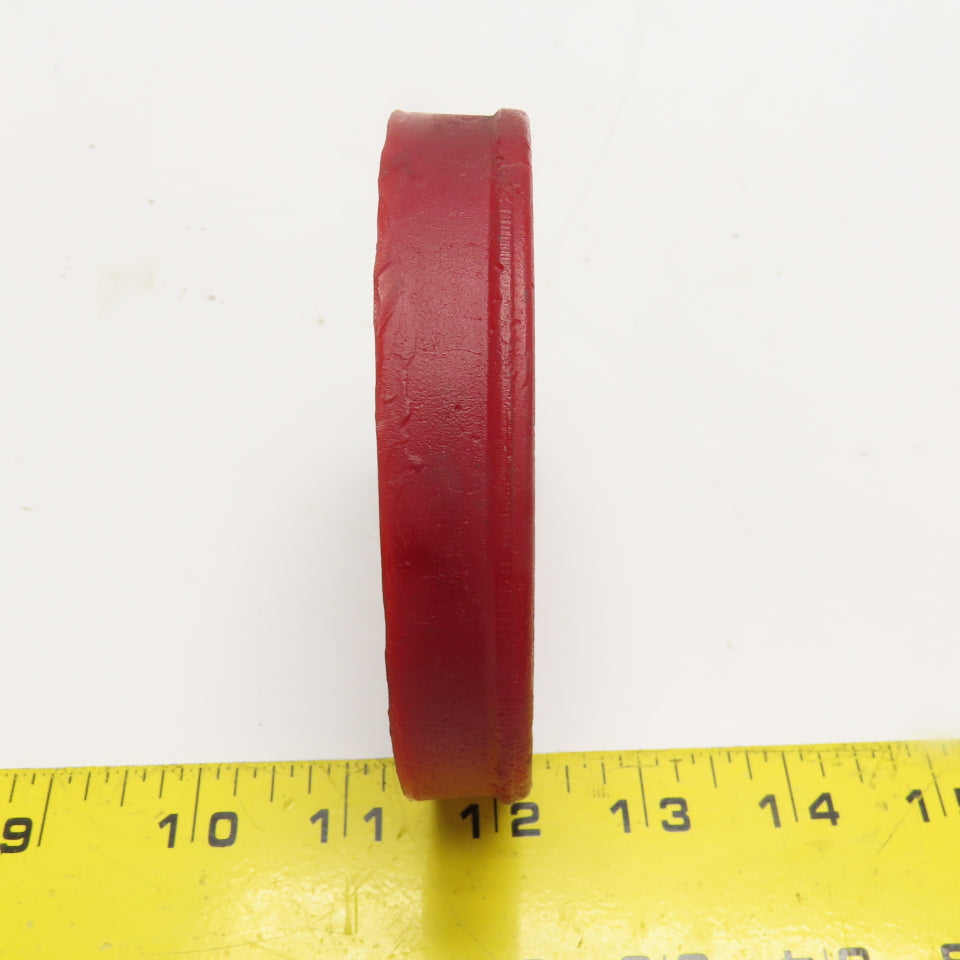 4" Red Polyurethane Drain Grate Possibly For Vibratory Tumbler