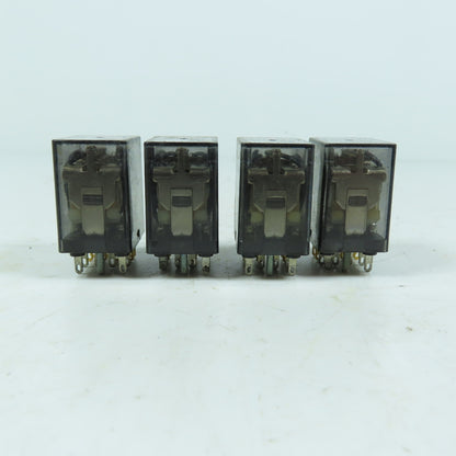 Potter & Brumfield KHAU-17A16-120 Plug-In Relays 120VAC 4PDT Lot of 4
