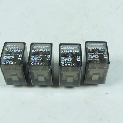 Potter & Brumfield KHAU-17A16-120 Plug-In Relays 120VAC 4PDT Lot of 4
