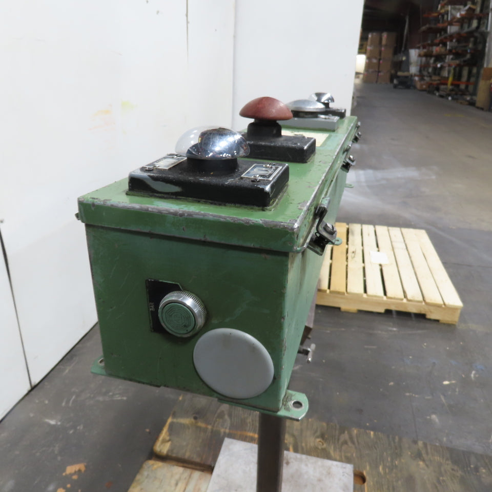 Pushbutton Control Station E-Stop Pedestal Adjustable Height