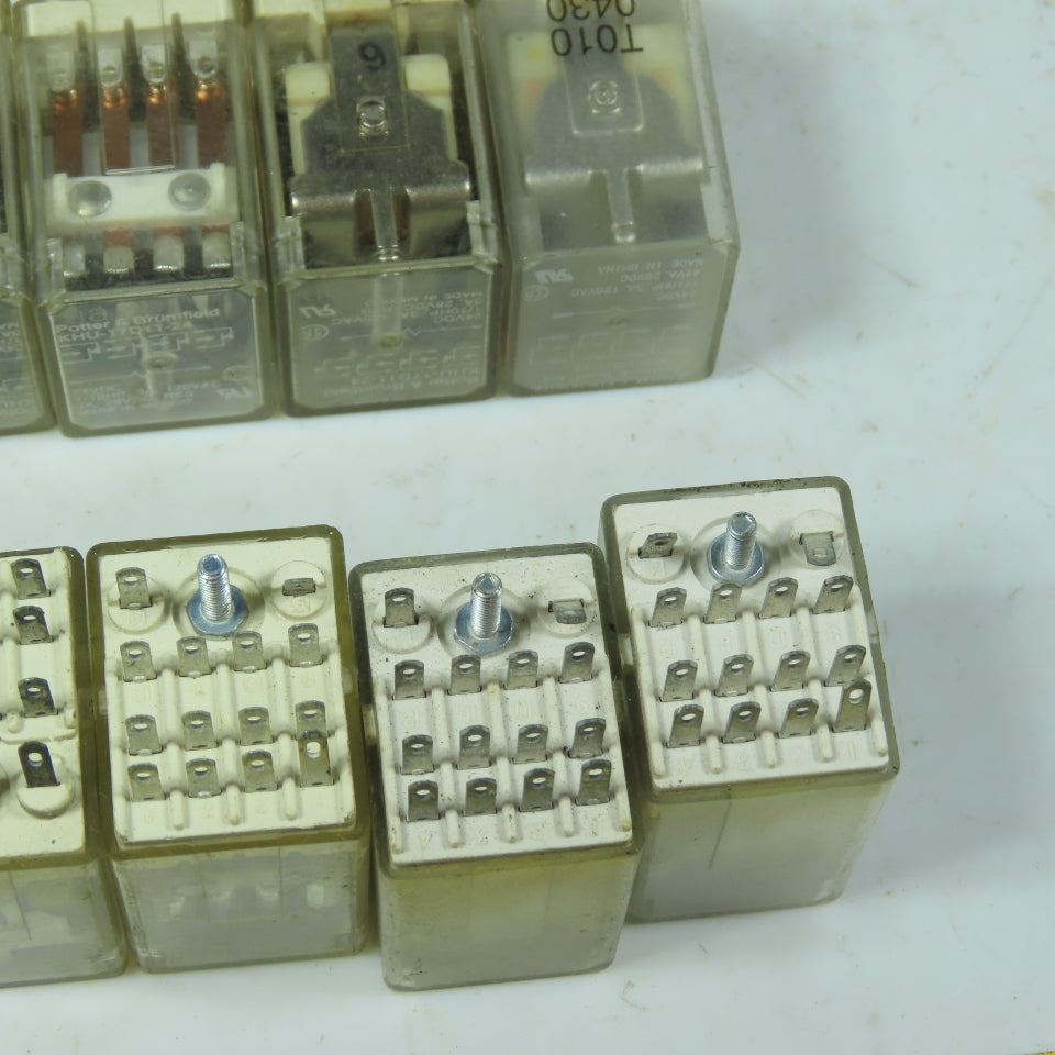 Potter & Brumfield KHU-17D11-24 Relays 24VDC 4PDT 3A Lot of 25