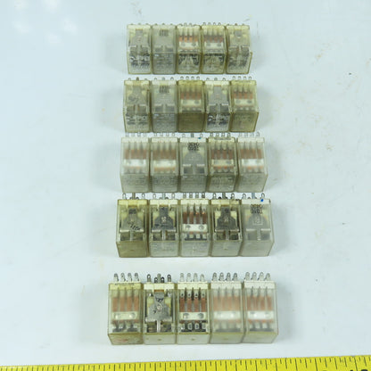 Potter & Brumfield KHU-17D11-24 Relays 24VDC 4PDT 3A Lot of 25