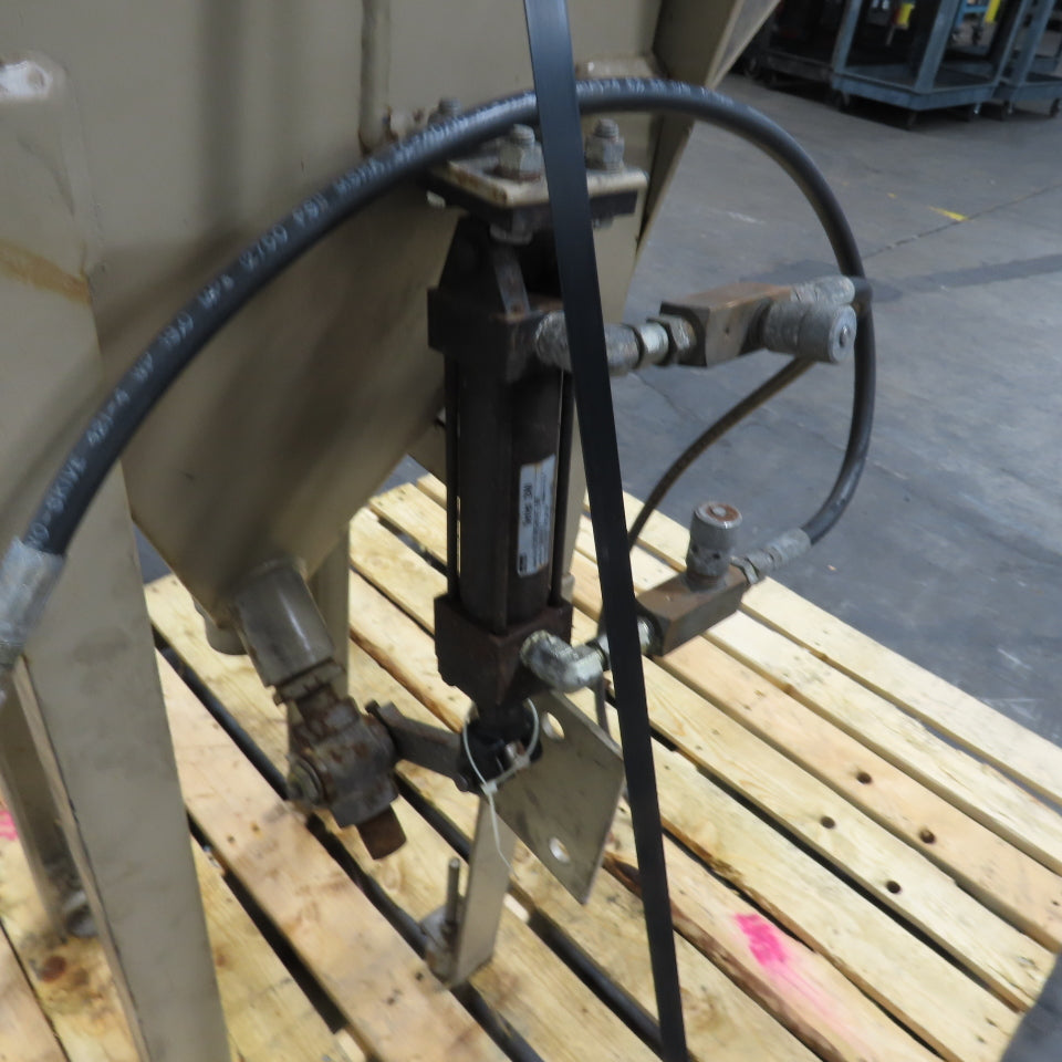 12" x 12" Top Fill Hopper W/ Hydraulic Open/Close Valve