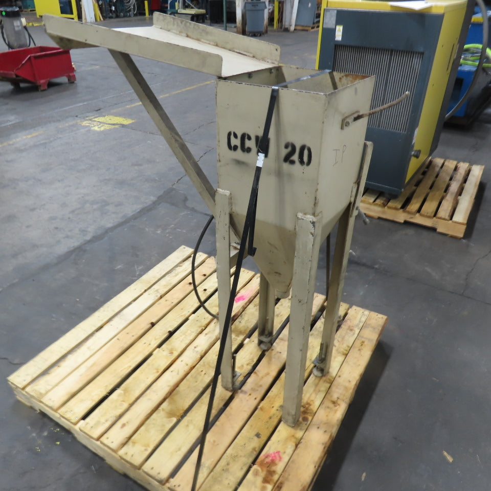 12" x 12" Top Fill Hopper W/ Hydraulic Open/Close Valve