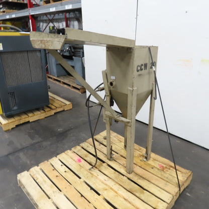 12" x 12" Top Fill Hopper W/ Hydraulic Open/Close Valve