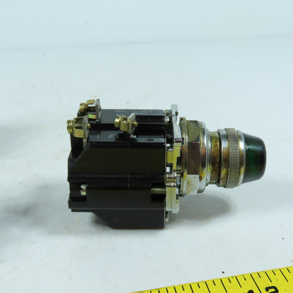 Cutler-Hammer 10250T Illuminated Push Buttons Green 120V Lot of 5