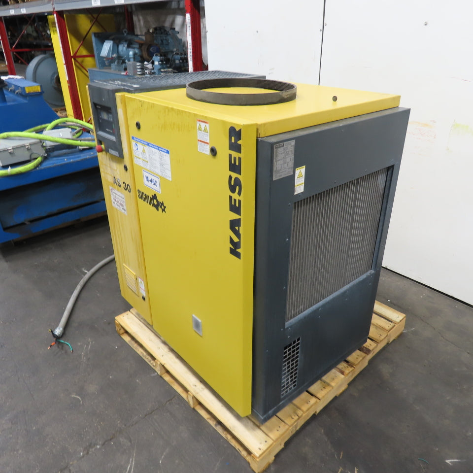 Kaeser AS-30 Sigma 30HP Rotary Screw Air Compressor 124CFM 3Ph 230/460V 125PSI