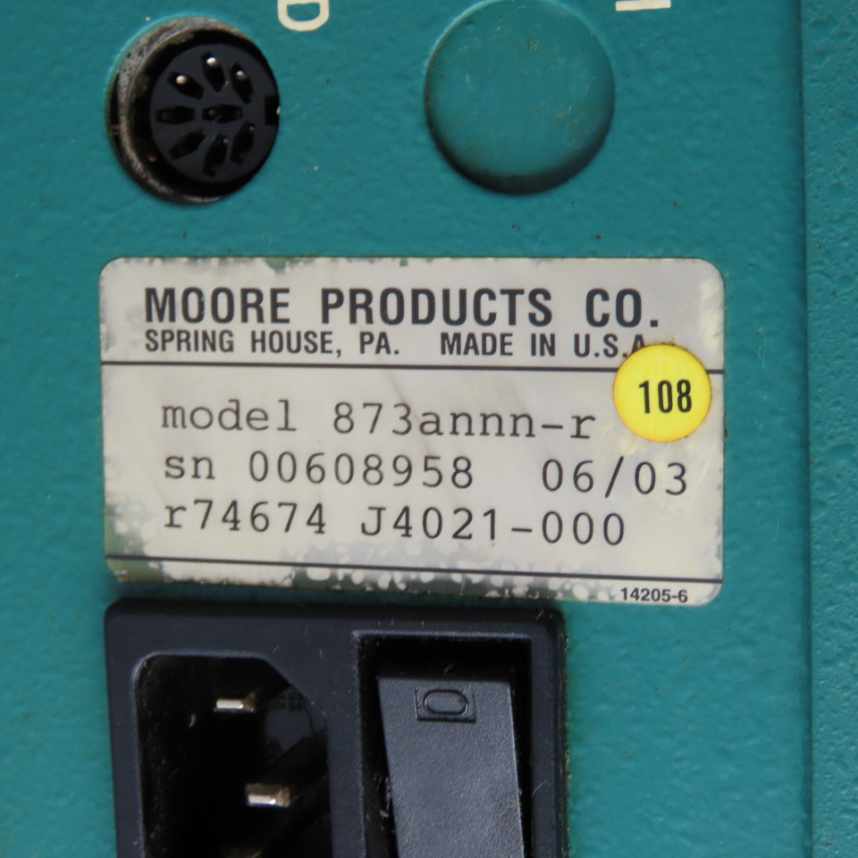 Moore Products Co 873annn-r Data Gage 873 Industrial Gaging Computer Monitor