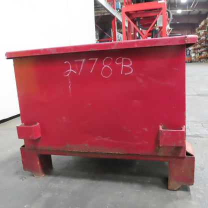 Metal Container Crate Bin Scrap Hopper 42"L x 24"W x 15"H Inside