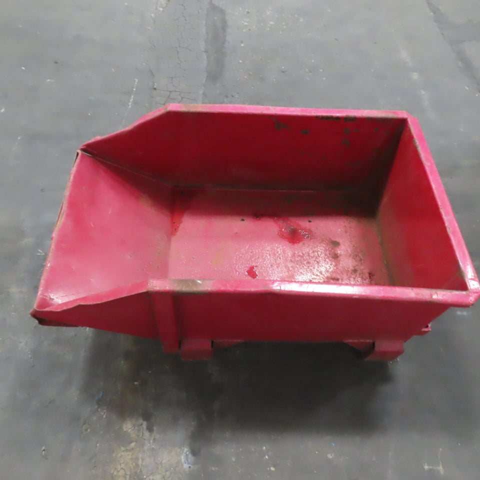 Metal Container Crate Bin Scrap Hopper 42"L x 24"W x 15"H Inside