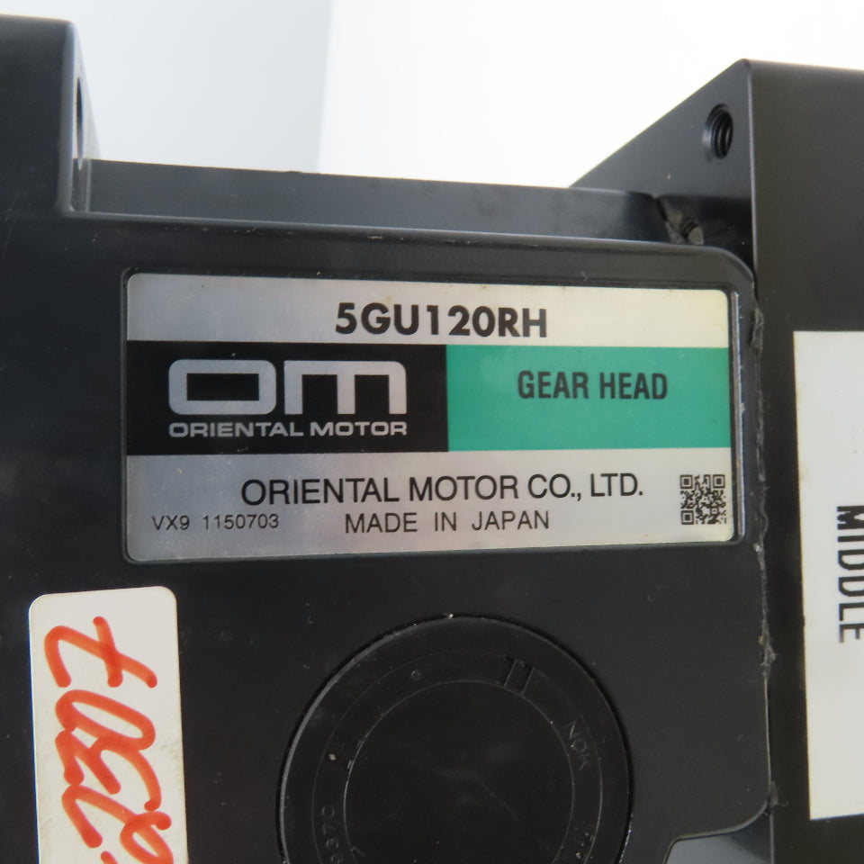 Oriental Motor 5RK60GU-AWT 5GU120RH 100-110/115V 50/60Hz Reversible Gear Motor