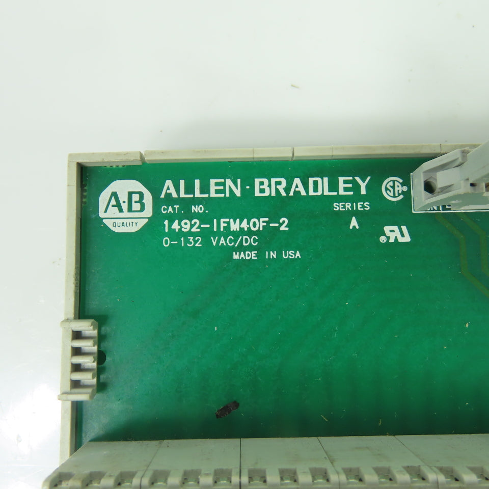 Allen Bradley 1492-IFM40F-2 Ser A Interface Module 0-132 VAC/DC