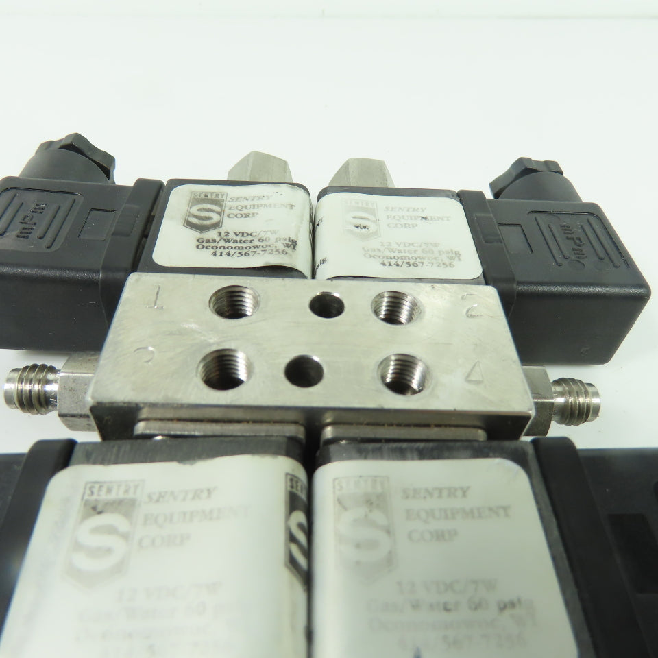 Sentry 414/567-7256 Pneumatic Valve 12VDC Gas/Water 60PSIG