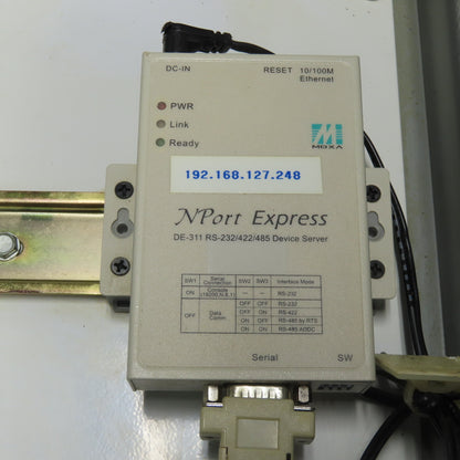 Moxa DE-311 Nport Express RS-232/422/485 Device server W/ 10"x8"x4" Enclosure