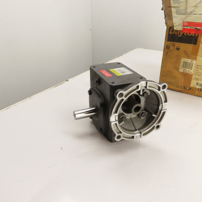 Dayton 4Z010 30:1 C-Face Right Angle Speed Reducer 56C 0.75HP
