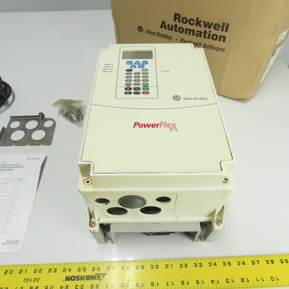 Allen Bradley 20AD040C3AYNANG0 Ser A PowerFlex 70 30HP AC Drive 3Ph 480V