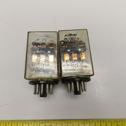 Potter & Brumfield KA-4876 120V 50/60Hz Plug In Relay Lot Of 2