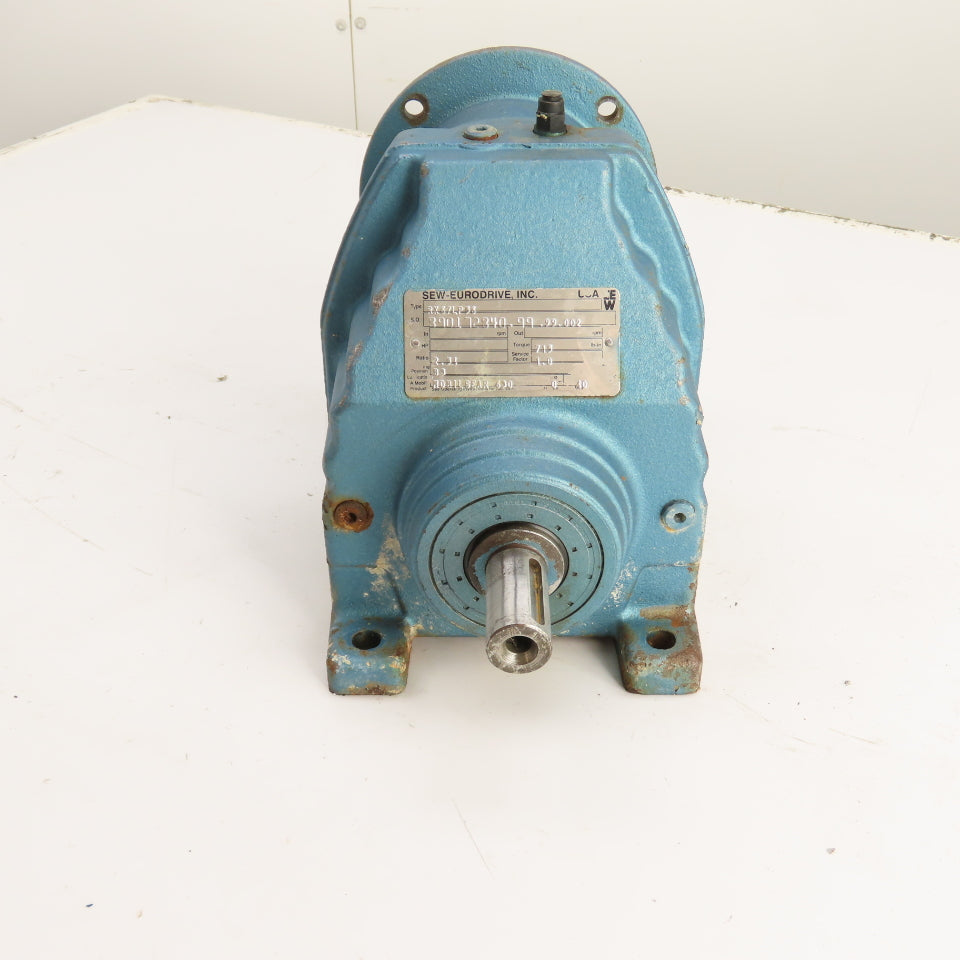 SEW-Eurodrive RX67LP56 2.31 Ratio Gear Reducer 713 lb-in Torque Inline
