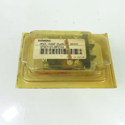 Siemens 3TX7121-5FC03 Relay 120/240VAC 15A 24VDC Coil NEW