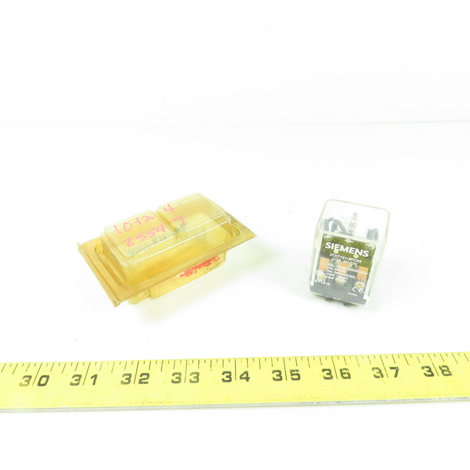 Siemens 3TX7121-5FC03 Relay 120/240VAC 15A 24VDC Coil NEW
