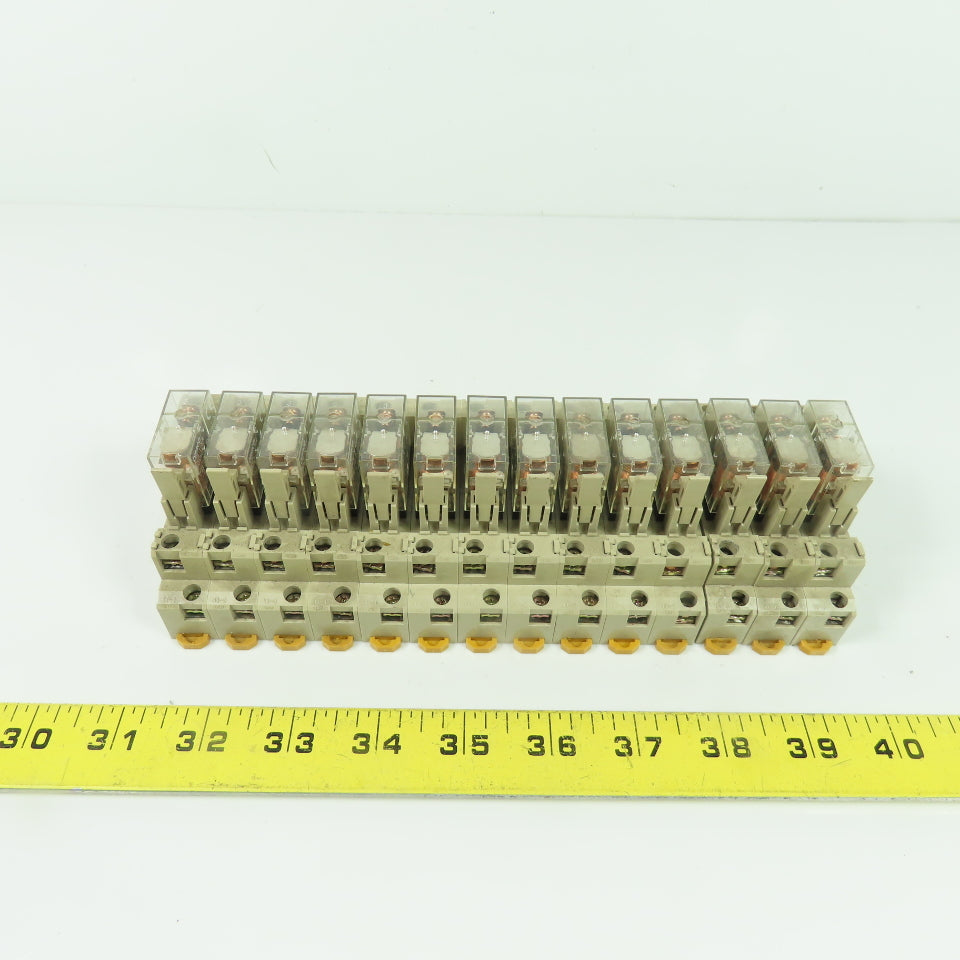 Omron G2R-1-SN Relay 10A 110VAC W/ Base Lot Of 14