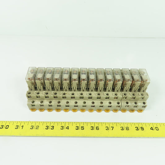 Omron G2R-1-SN Relay 10A 110VAC W/ Base Lot Of 14