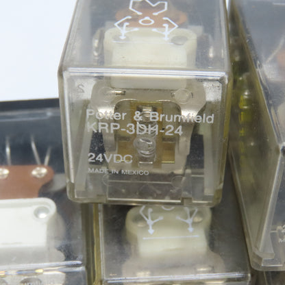 Potter & Brumfield KRP-3DH-24 24VDC Plug In Relay Lot Of 7