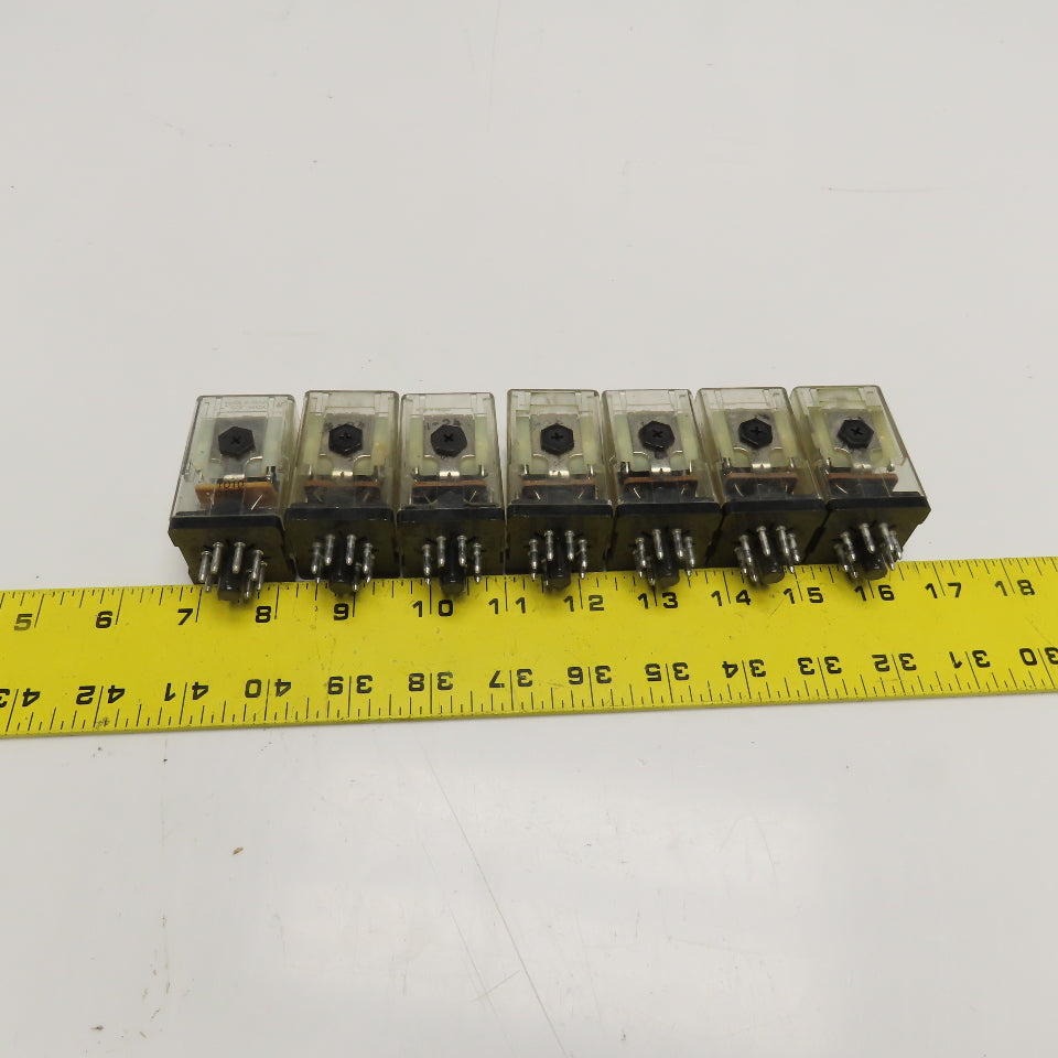 Potter & Brumfield KRP-3DH-24 24VDC Plug In Relay Lot Of 7