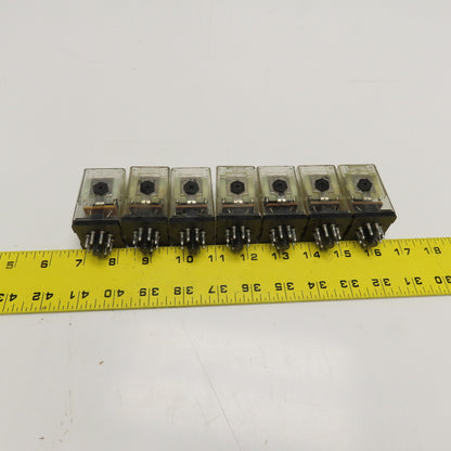 Potter & Brumfield KRP-3DH-24 24VDC Plug In Relay Lot Of 7
