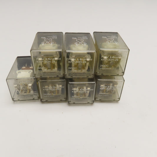 Potter & Brumfield KRP-3DH-24 24VDC Plug In Relay Lot Of 7