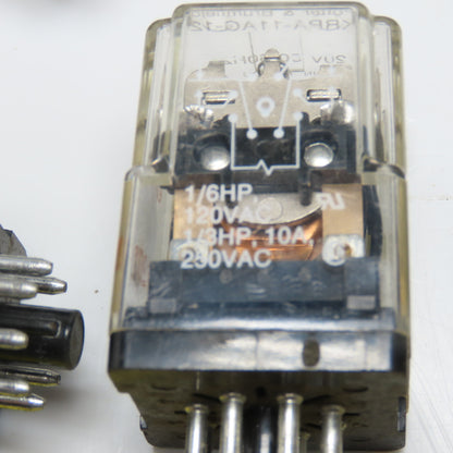 Potter & Brumfield Misc. Lot Plug In Relay 110V 120V 24V 50/60Hz Lot Of 16