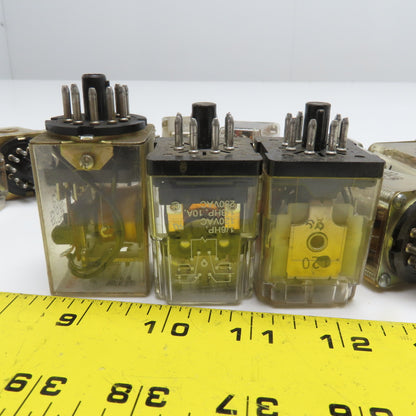 Potter & Brumfield Misc. Lot Plug In Relay 110V 120V 24V 50/60Hz Lot Of 16