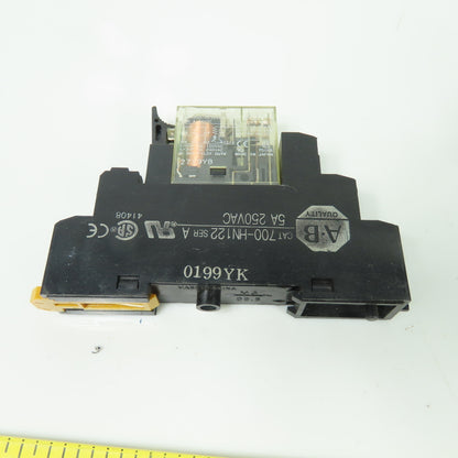 Allen Bradley 700-HK32Z24-4 Ser A Relay 120/240VAC 5A 24VDC Coil W/Base Lot/ 10