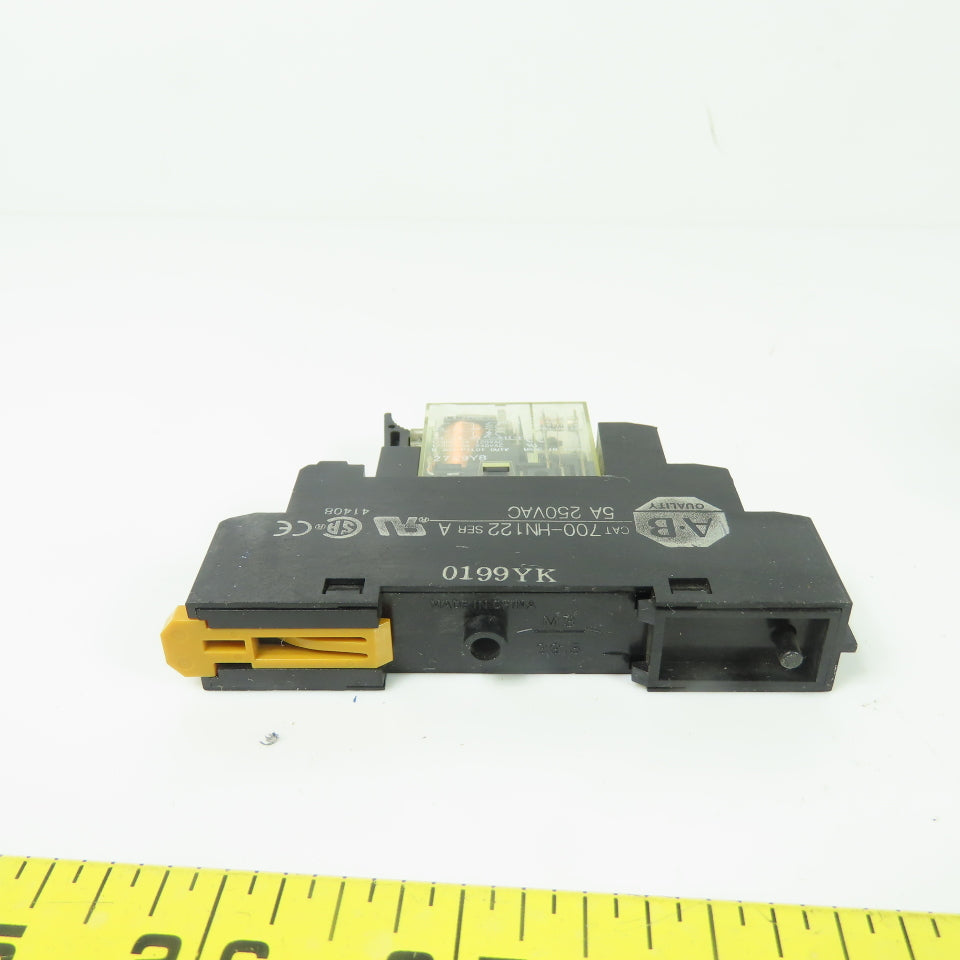 Allen Bradley 700-HK32Z24-4 Ser A Relay 120/240VAC 5A 24VDC Coil W/Base Lot/ 10