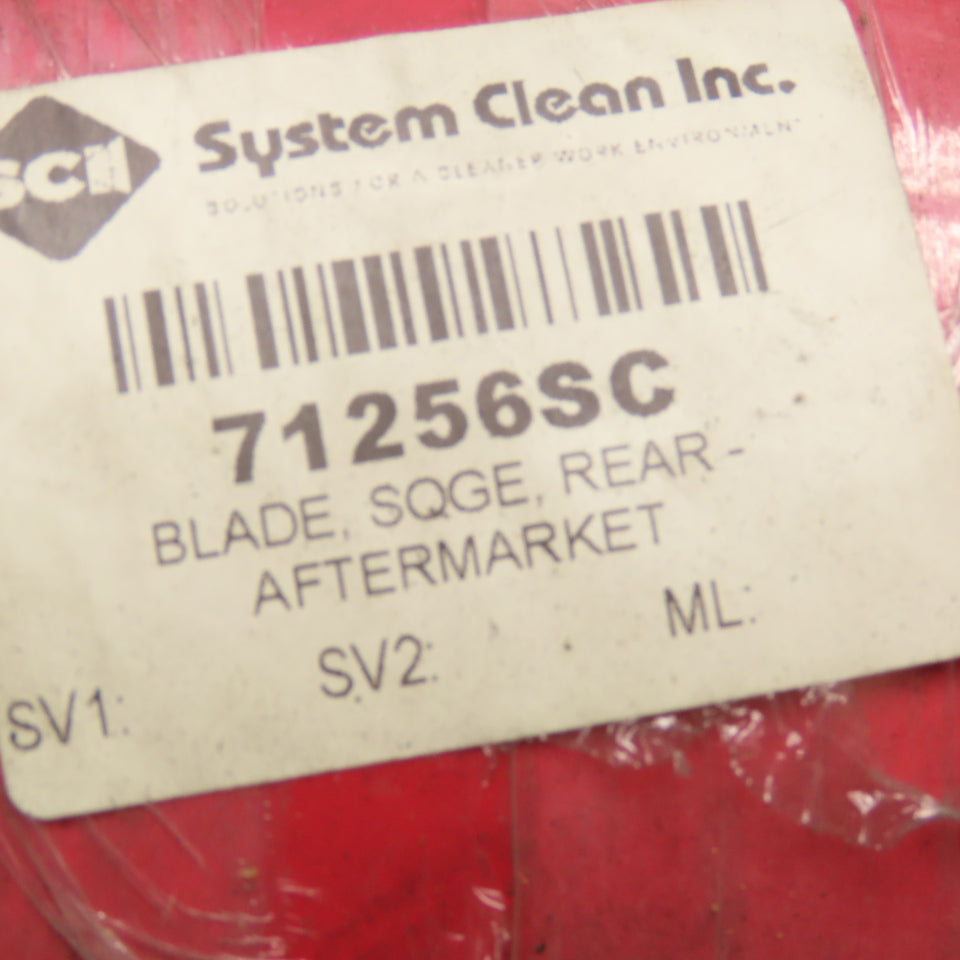 System Clean Inc. 71256SC Rear Blade Squeegee Industrial Scrubber Aftermarket