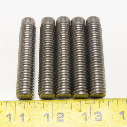 1/2"-13 x 2-1/2" Long Dog Point Stud Clamp Leveling Screw Lot Of 5