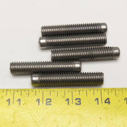 1/2"-13 x 2-1/2" Long Dog Point Stud Clamp Leveling Screw Lot Of 5