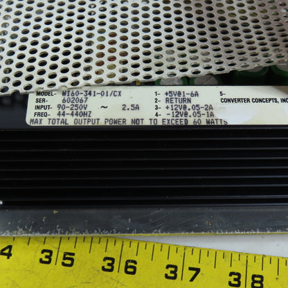 Moore Products 13817-1-2 8-Slot Backplane Rack with Power Supply WI60-341-01/CX