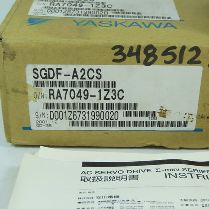 Yaskawa SGDF-A2CS Servo Drive Sigma Mini 24VDC 20W 2A