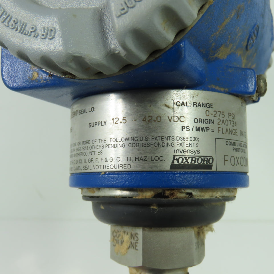 Foxboro IGP10-DD1D1F Differential Pressure Transmitter 12.5-42VDC 0-275PSI
