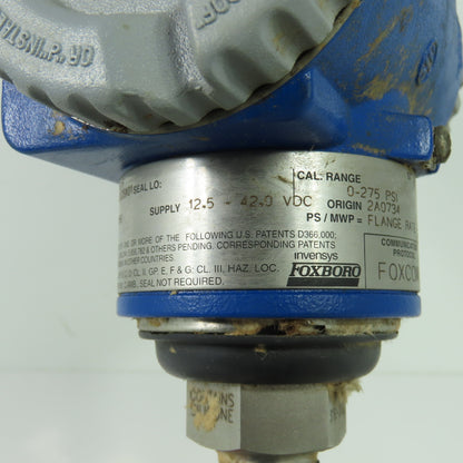 Foxboro IGP10-DD1D1F Differential Pressure Transmitter 12.5-42VDC 0-275PSI