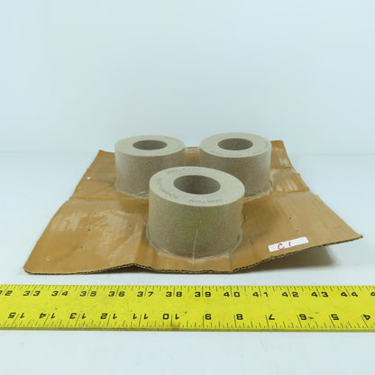 Norton 66253161107 GWRH360 Alundum Grinding Wheel 4" x 2.344" x 2" 80 Grit Lot/3