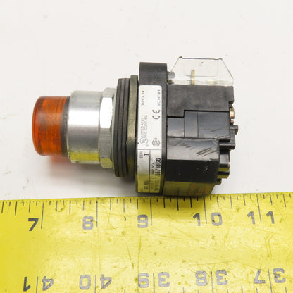 Allen Bradley 800T-PB16 120V 50/60Hz Momentary Contact Illuminated Push Button