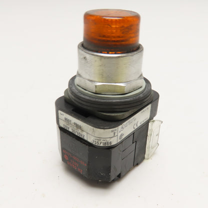 Allen Bradley 800T-PB16 120V 50/60Hz Momentary Contact Illuminated Push Button