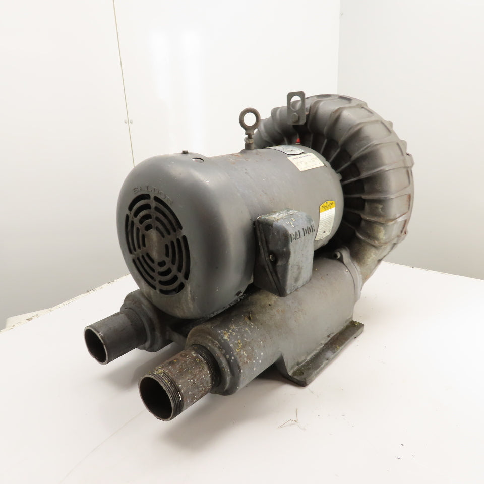 Baldor J1510 15HP Regenerative Blower Vacuum Pump 208-230/460V 3Ph Tested