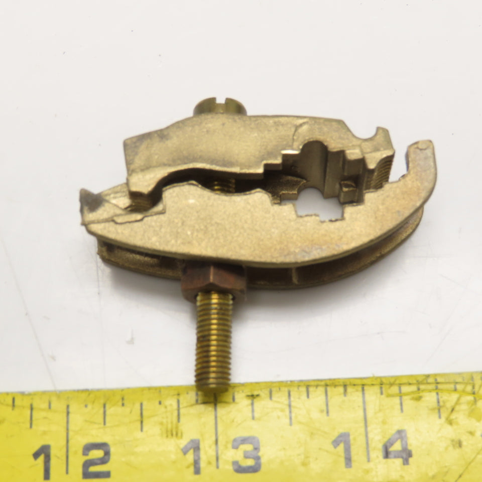 Thomas & Betts 3849 Bronze Grounding Clamp For #2-#6 CU Grounding Wire Lot Of 10