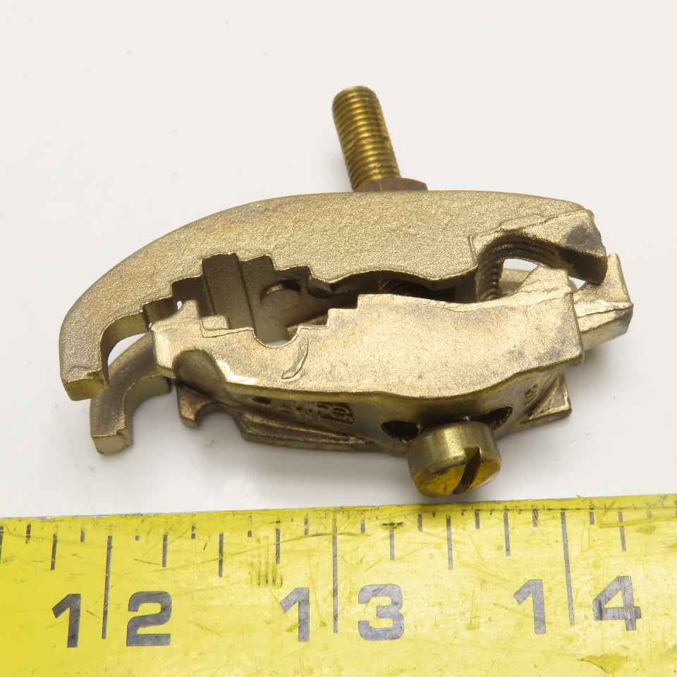 Thomas & Betts 3849 Bronze Grounding Clamp For #2-#6 CU Grounding Wire Lot Of 10