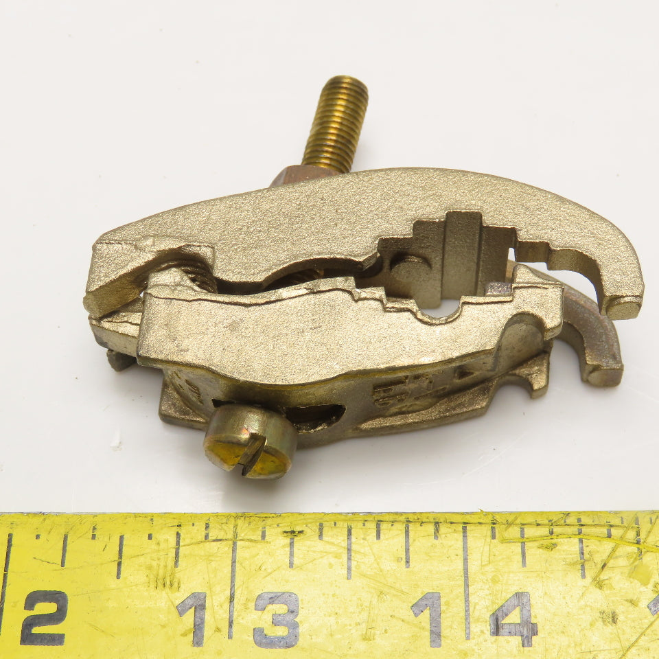 Thomas & Betts 3849 Bronze Grounding Clamp For #2-#6 CU Grounding Wire Lot Of 10
